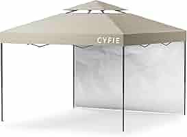 CYFIE タープテント 3x3m サイドシート1枚付属 風抜けベンチレーション Amazon | CYFIE タープテント 3x3m サイドシート1枚付属 風抜け